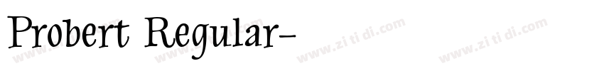 Probert Regular字体转换